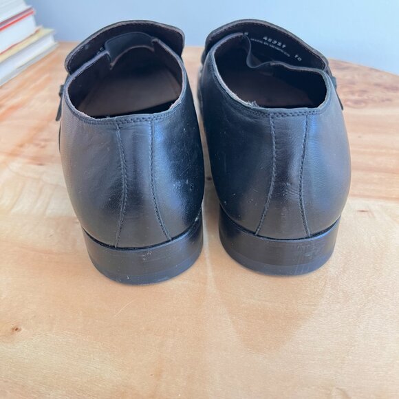 A Testoni Black Leather Monk Strap Dress Shoes size 10 main image 11